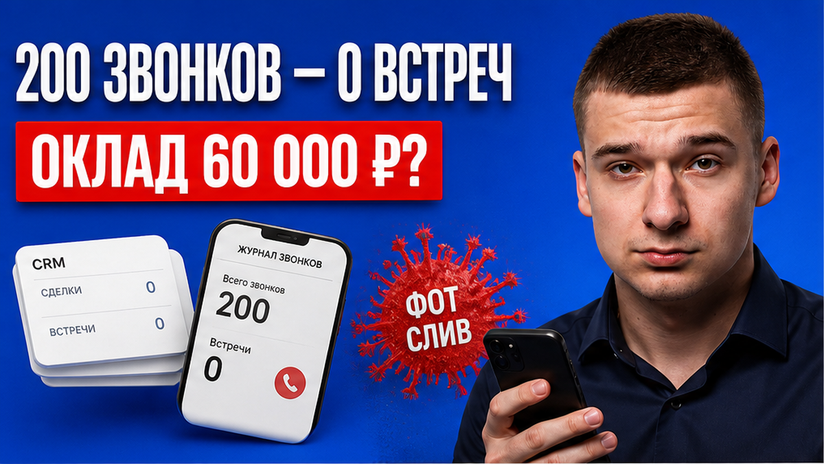 200 звонков — 0 встреч, оклад 60 000 ₽? Холодные звонки: проверка за 45 минут