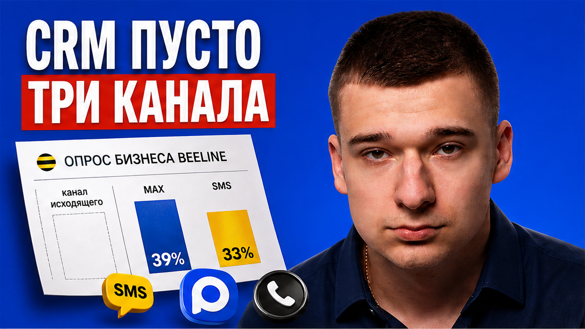 MAX 39% на напоминания, а в CRM пусто? Чек-лист SMS, Beeline и обзвона для собственника за 45 минут